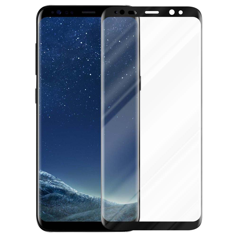 Telefono con proteggi schermo. Il telefono ha uno sfondo stellato e un proteggi schermo è posizionato sopra.
