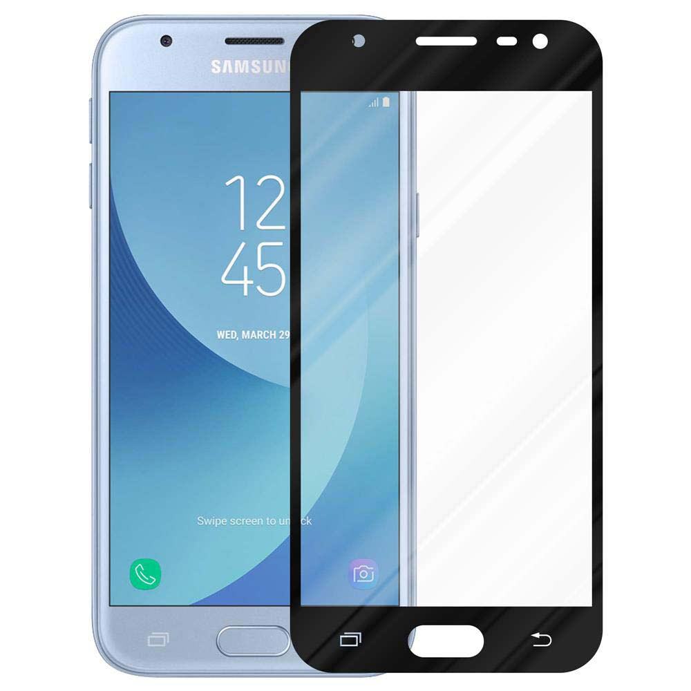 Un telefono con una protezione per lo schermo. Il telefono è azzurro.