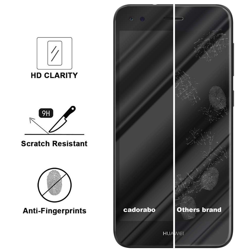 Uno smartphone con protezione schermo applicata. Un lato è pulito, l'altro mostra impronte digitali, con etichette.