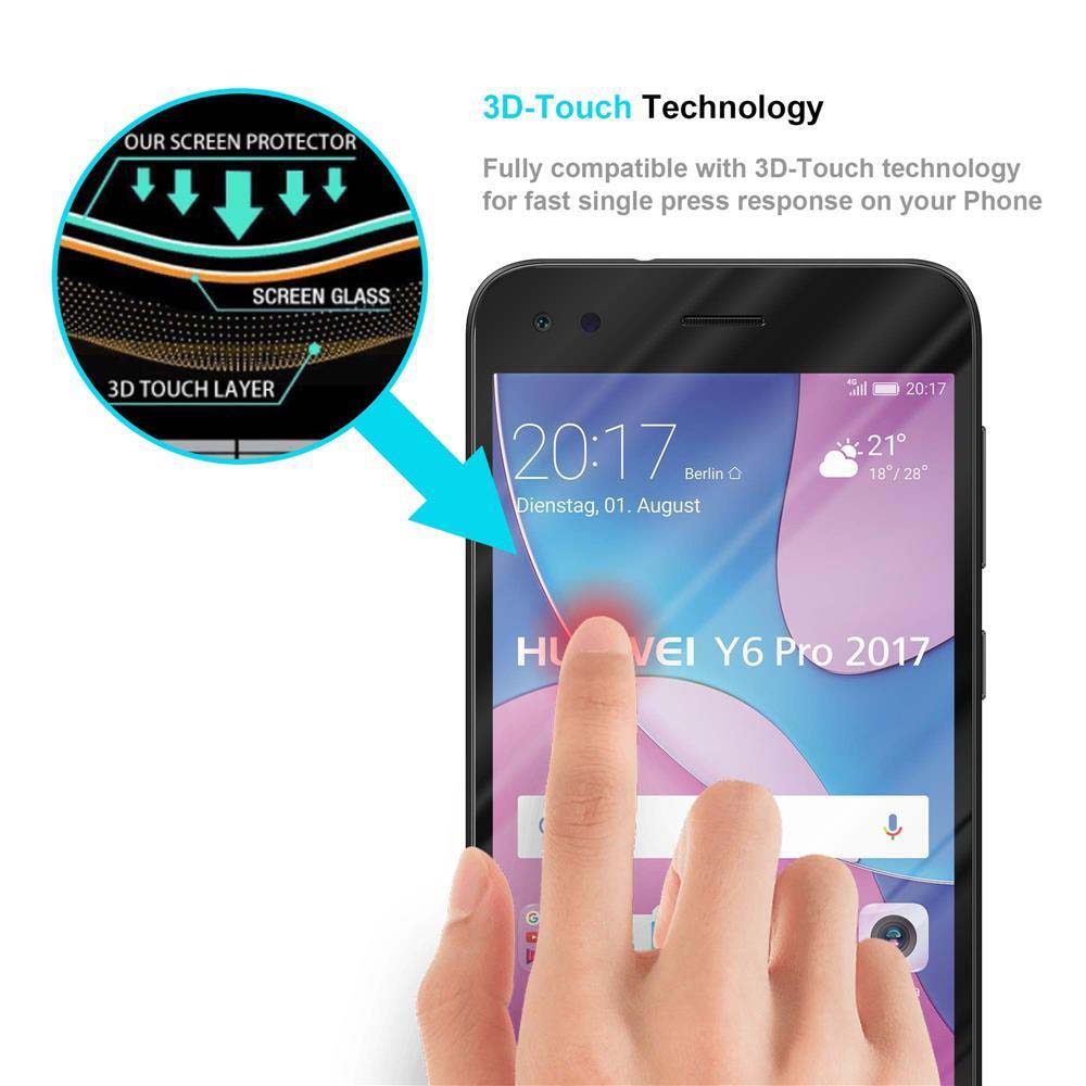 Schermo del telefono che mostra un'interfaccia dell'app. Un dito tocca lo schermo. Viene mostrato uno strato protettivo.