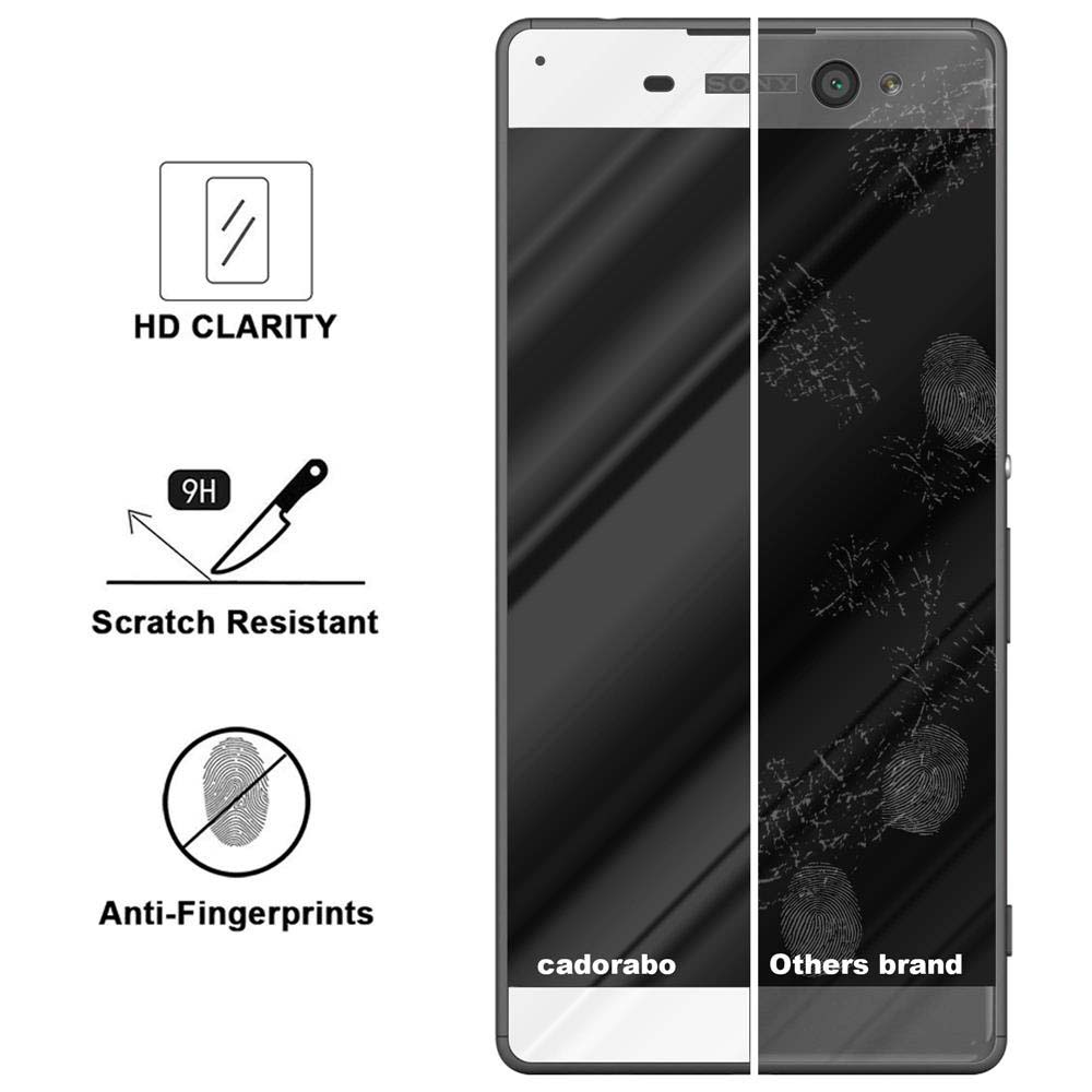 Protector de pantalla del teléfono: claridad HD, resistente a arañazos, anti-huellas. Muestra manchas de huellas en el producto de la competencia.