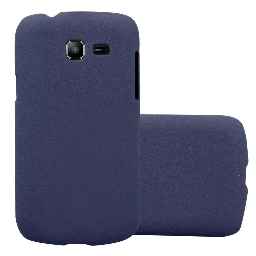 Deux coques de téléphone bleues, une sur l'autre.