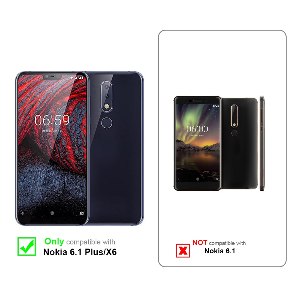 Comparación de dos teléfonos, uno compatible, otro no, con la marca Nokia.