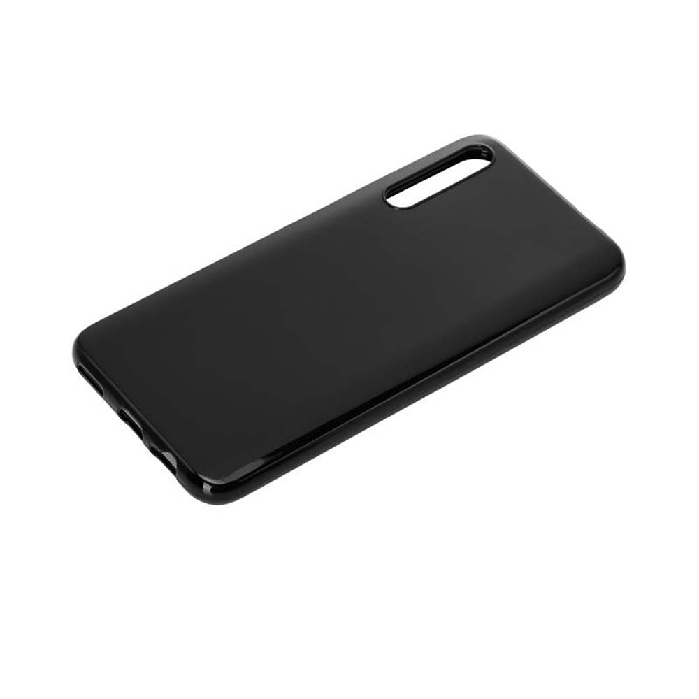 Eine schwarze Handyhülle mit Kameraausschnitt.