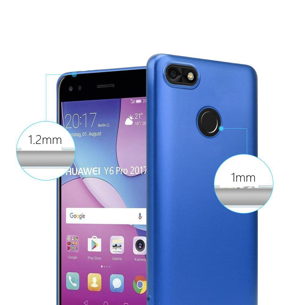 Zwei Telefone, eines links mit Bildschirm, das andere mit blauer Hülle rechts.