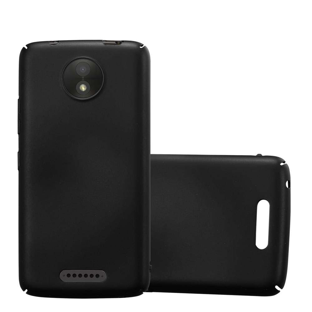 Custodie nere per telefono. Una sopra l'altra, con apertura per fotocamera.