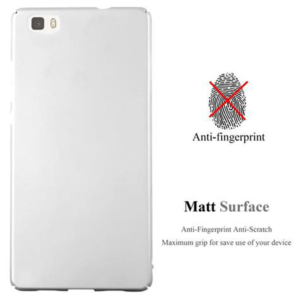 Funda blanca para teléfono. Antihuellas, superficie mate.