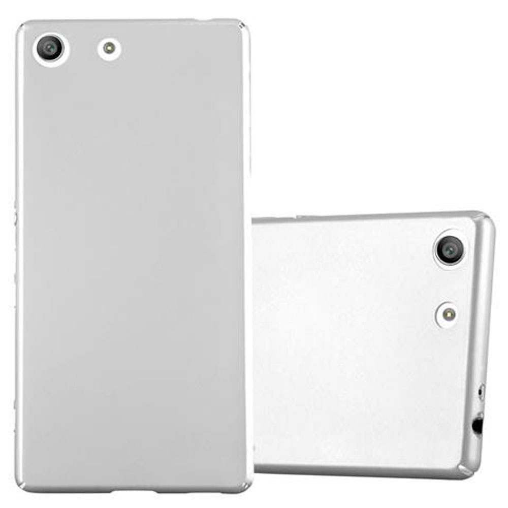 Dos fundas plateadas para teléfono. Ambas fundas tienen cámaras en la parte superior.
