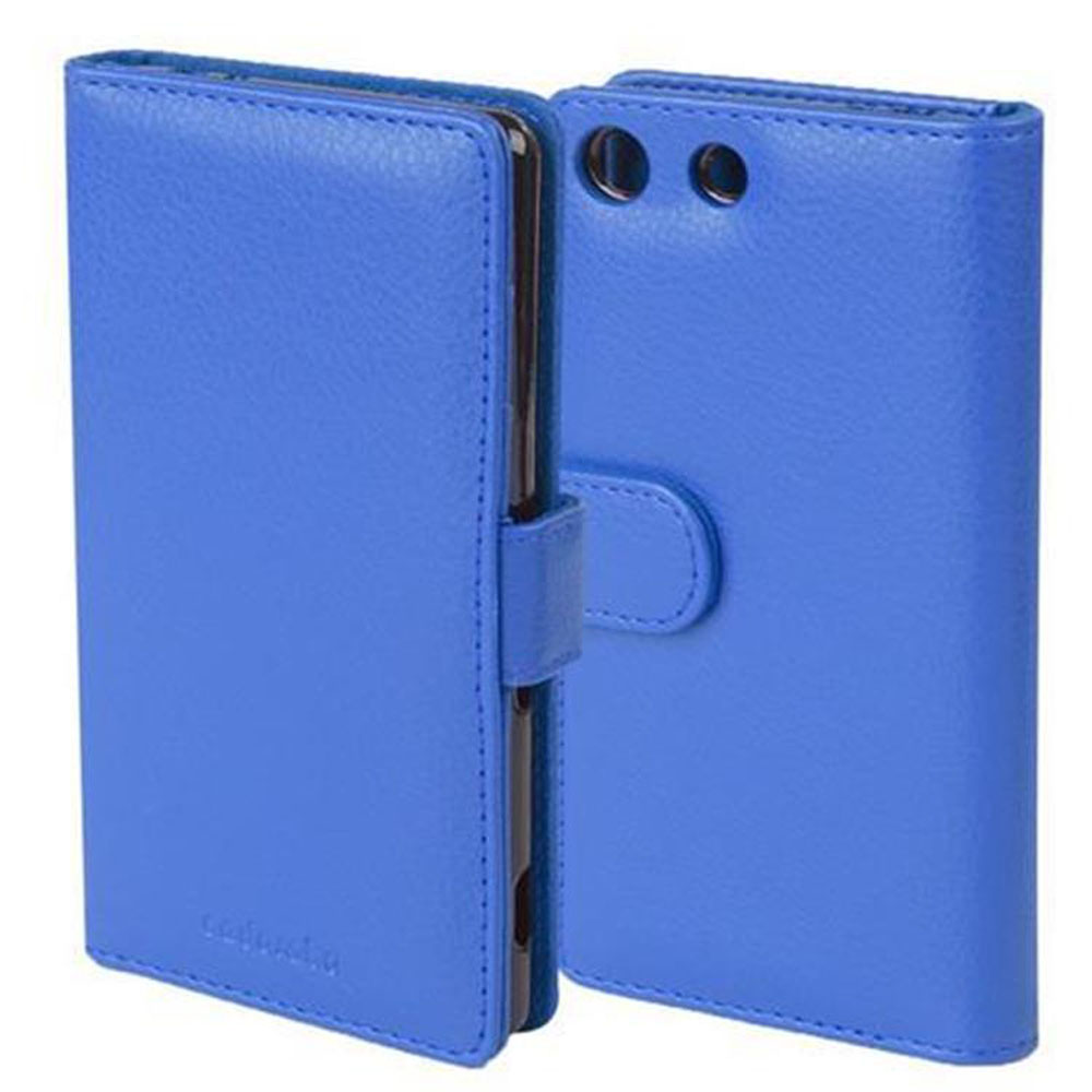 Cadorabo Custodia Libro Per Sony Xperia M5, Colore Blu Mare, Con 3 Slot Carte E Chiusura Magnetica, Cover Portafoglio In Similpelle - 5