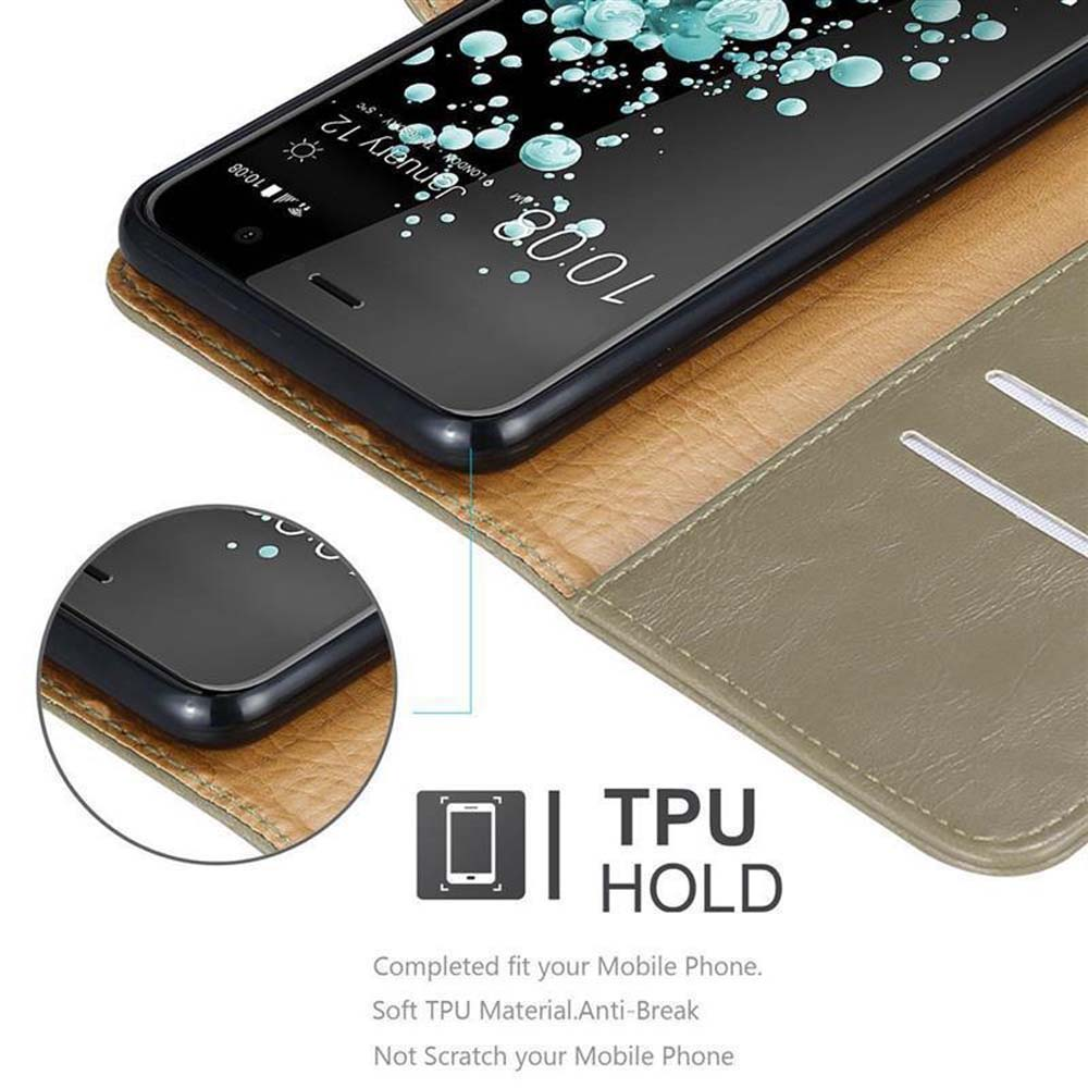 Telefono in custodia. Supporto in TPU. Testo: Non graffierà.