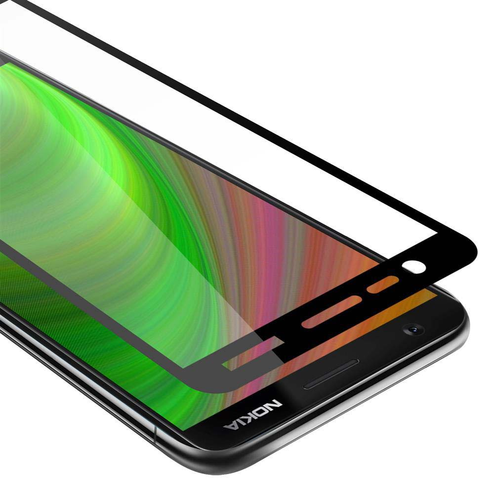 Telefono Nokia con protezione schermo; schema colori verde e bianco con cornice nera.