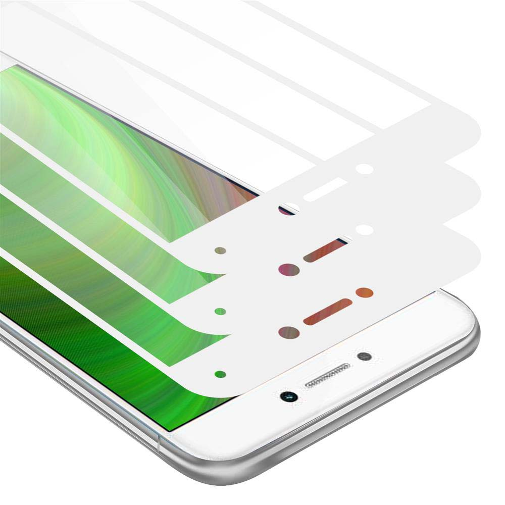Pantalla de teléfono con protectores de pantalla apilados. Fondo blanco y colorido.