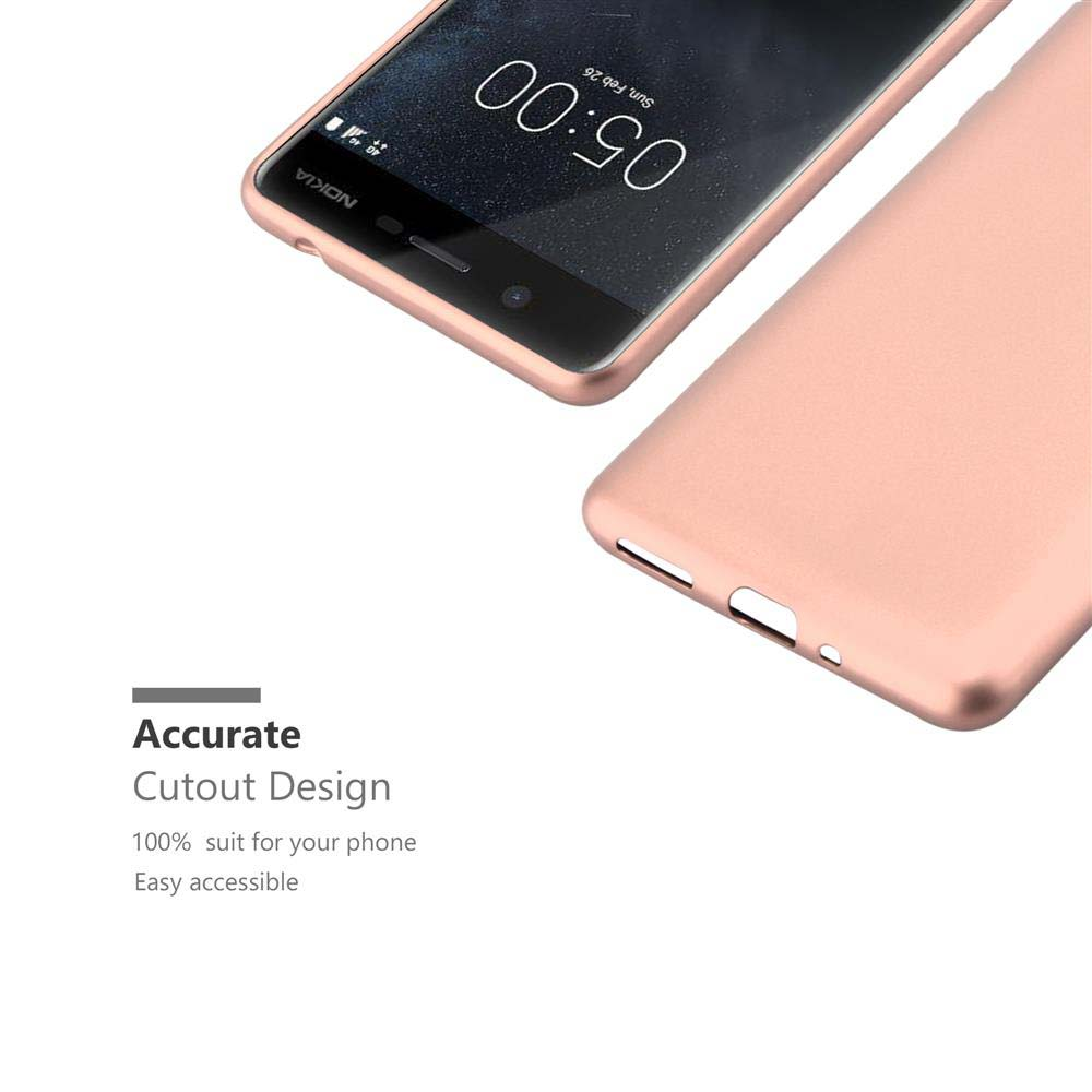 Un telefono su una superficie bianca, il telefono ha una custodia ed è rosa.