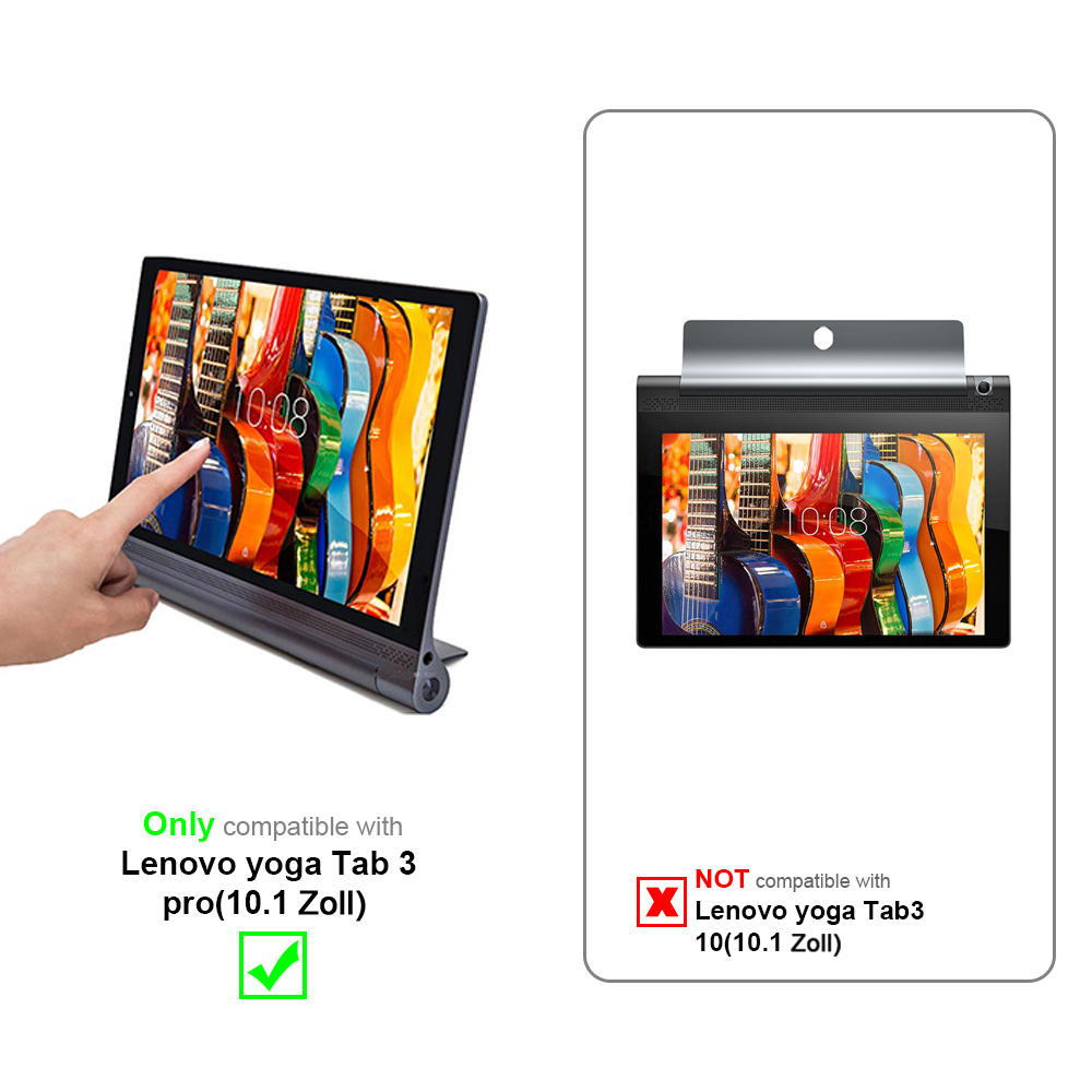 Zwei Tablets. Eines zeigt einen Finger, der den Bildschirm berührt. Das andere zeigt ein Gitarrenbild.
