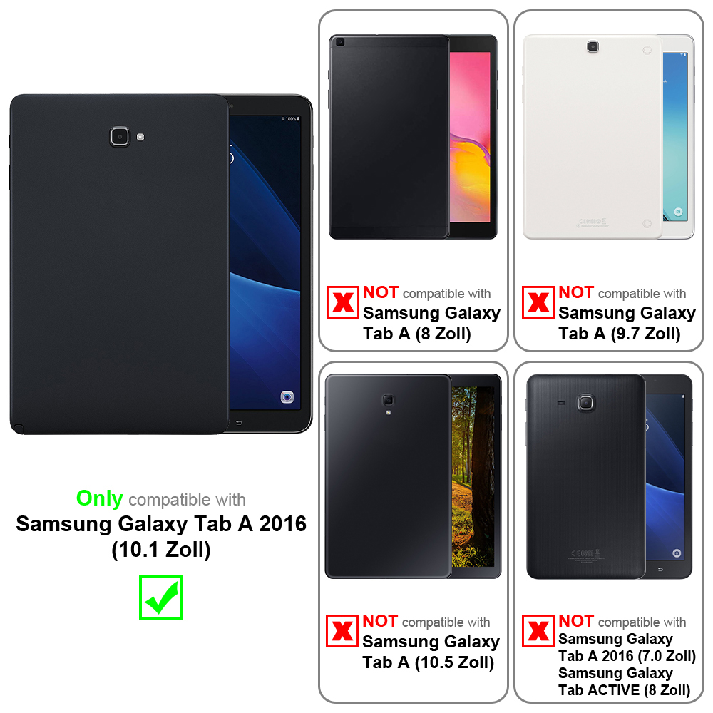 Confronto di tablet, con informazioni di compatibilità per i modelli Samsung Galaxy Tab A.