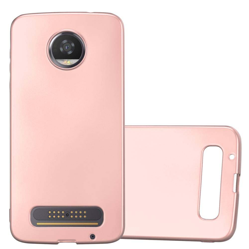 Funda de teléfono rosa con recorte de cámara, dos fundas.
