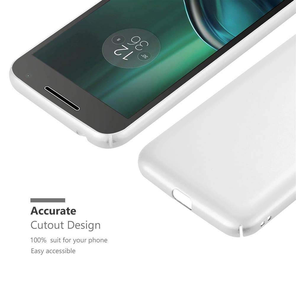 Viene mostrata una custodia per telefono con un telefono. Ha un design con ritagli precisi.