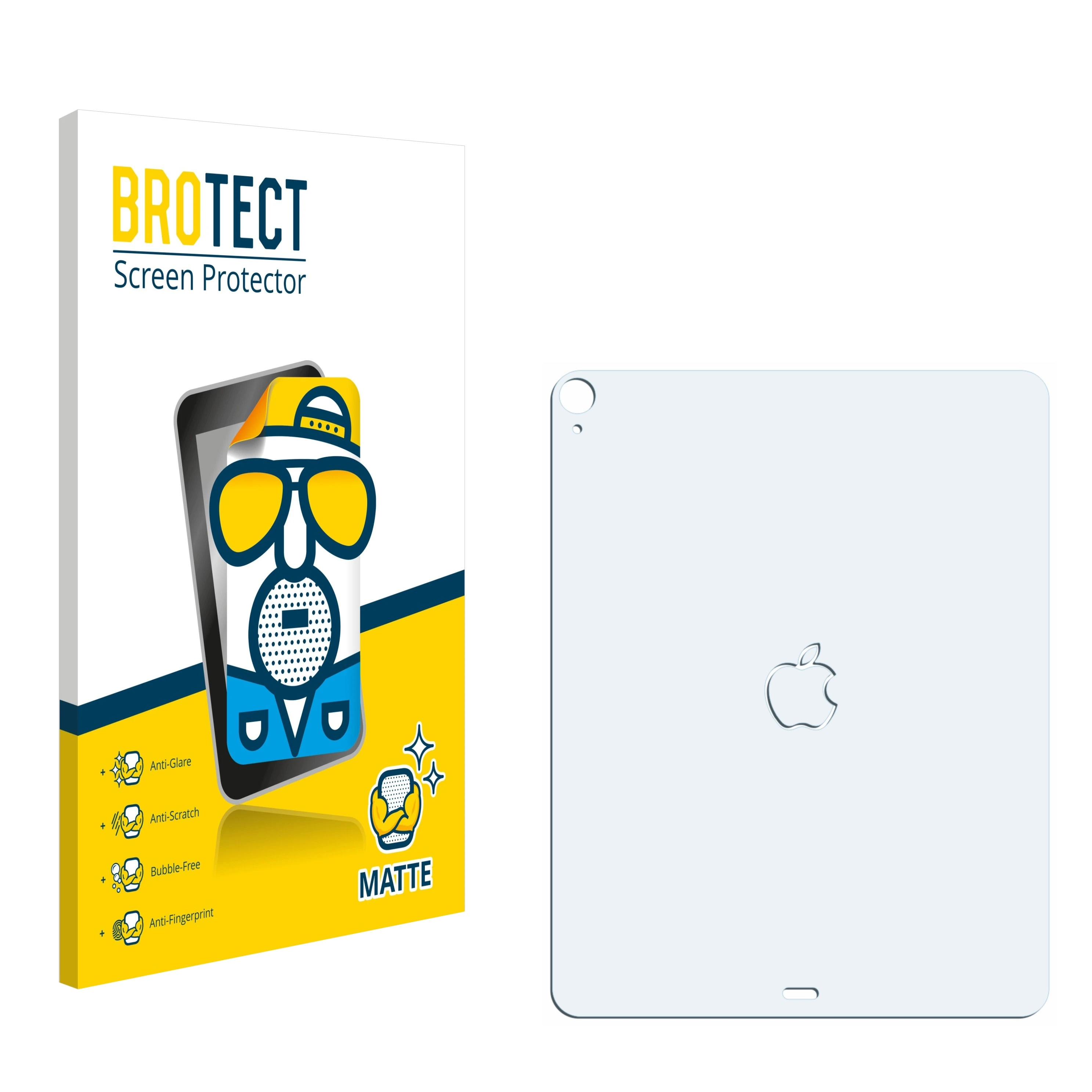 Ein weißer iPad-Bildschirmschutz und ein Telefon mit einer Cartoon-Grafik.