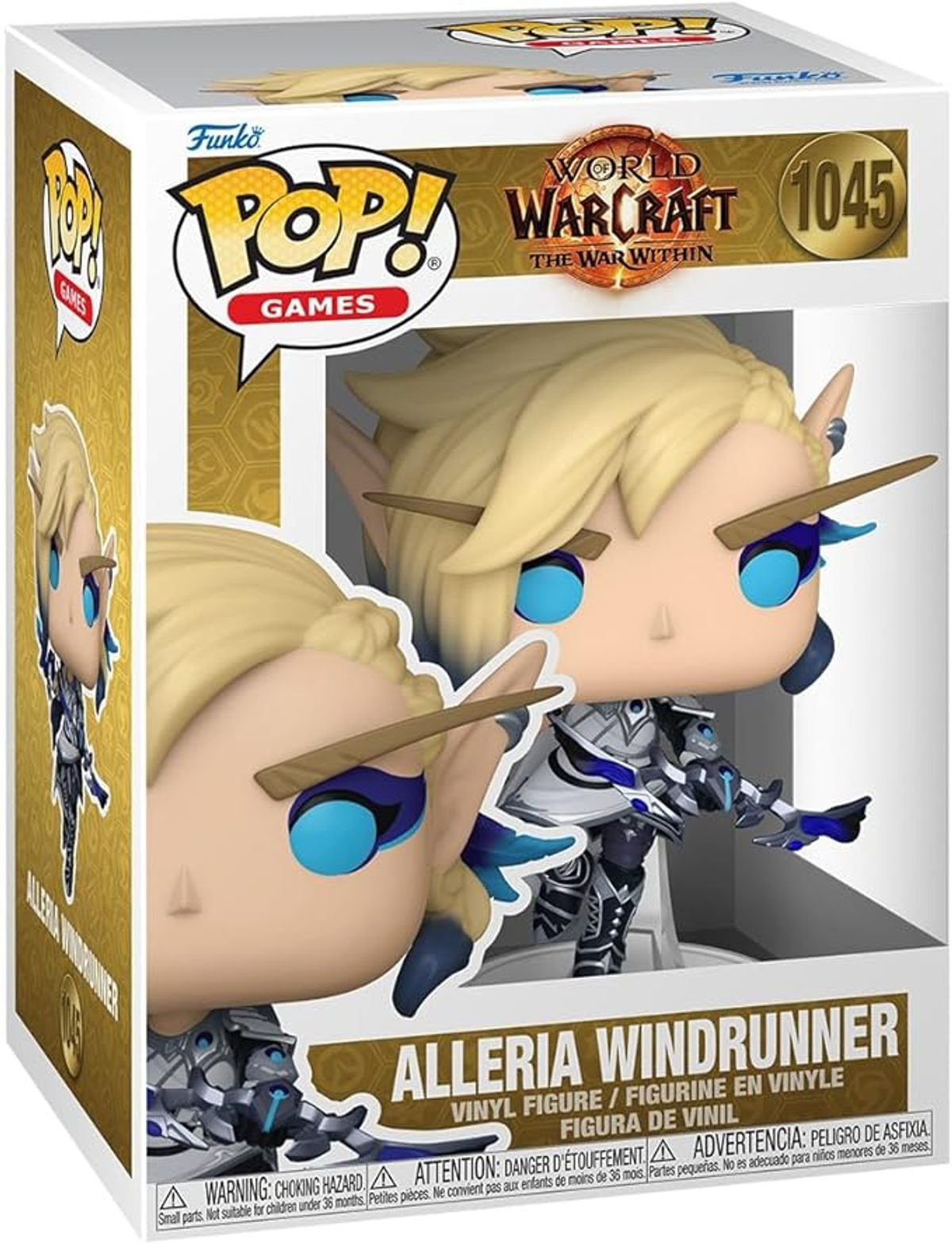 Scatola Funko Pop per Alleria Windrunner, personaggio di World of Warcraft.