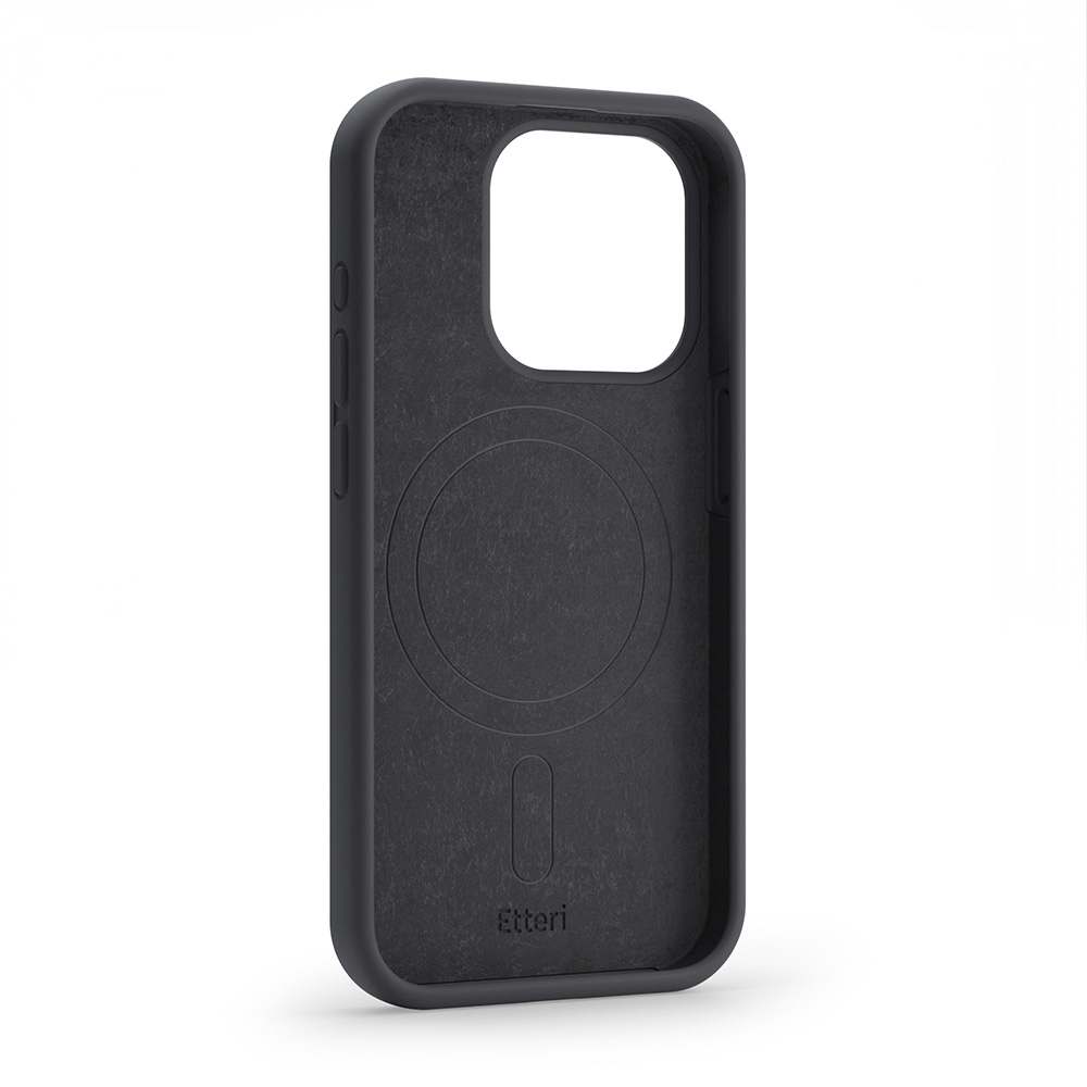 ETTERI Silicone Mag Case, Backcover, APPLE, iPhone 15 Pro Max, Schwarz ...