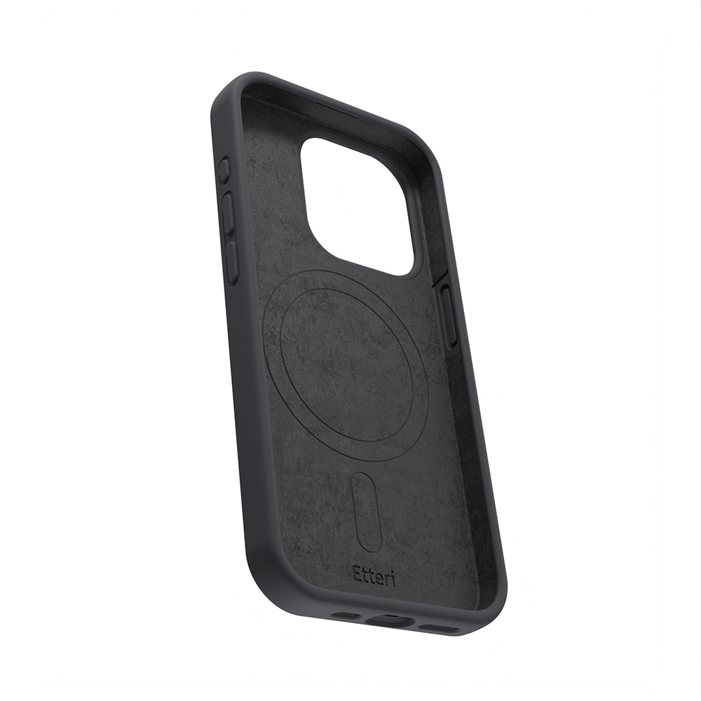 ETTERI Silicone Mag Case, Backcover, APPLE, iPhone 15 Pro Max, Schwarz ...