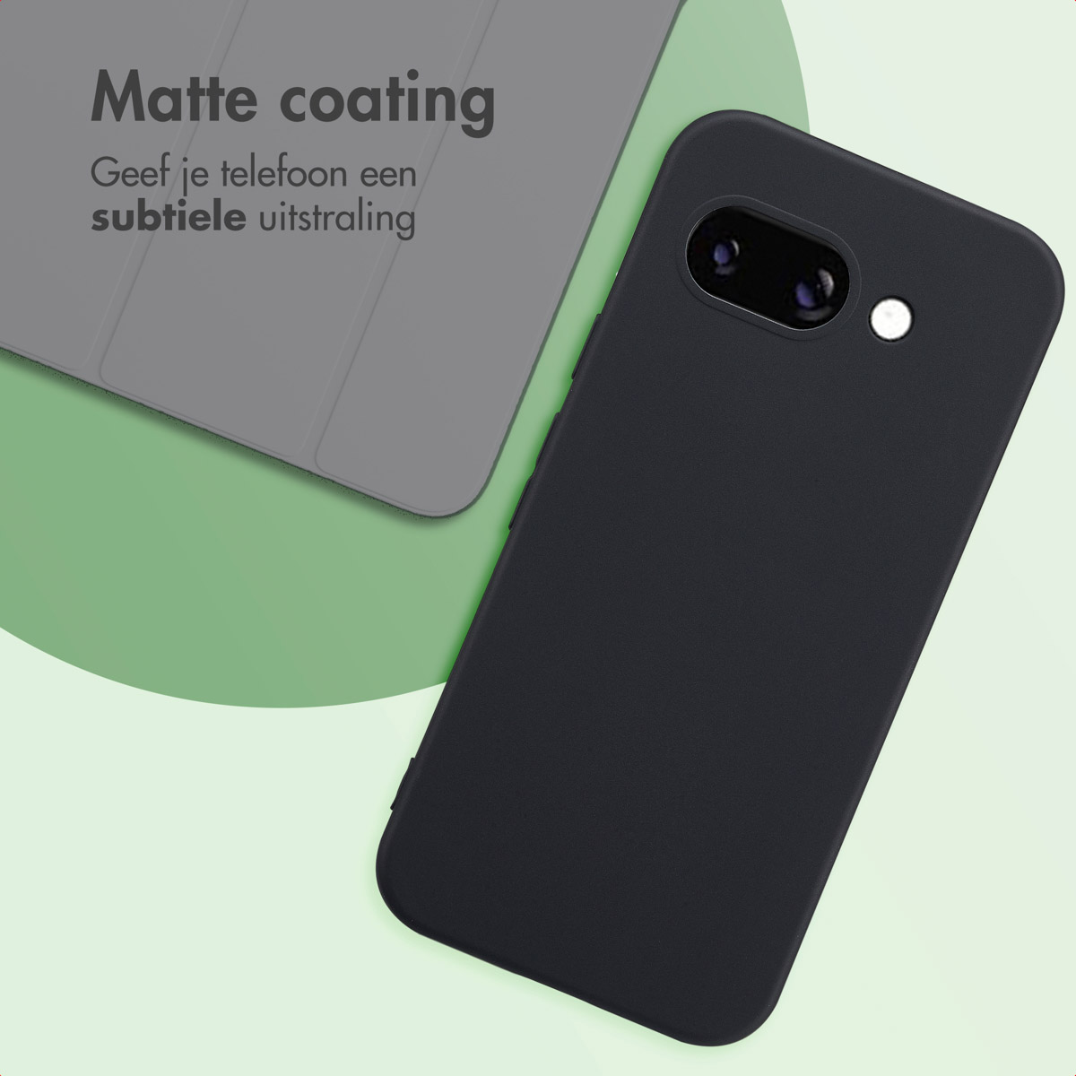 IMOSHION Color Backcover - Geschikt voor Google Pixel 9A - Telefoonhoesje voor Google Google Pixel 9a Zwart