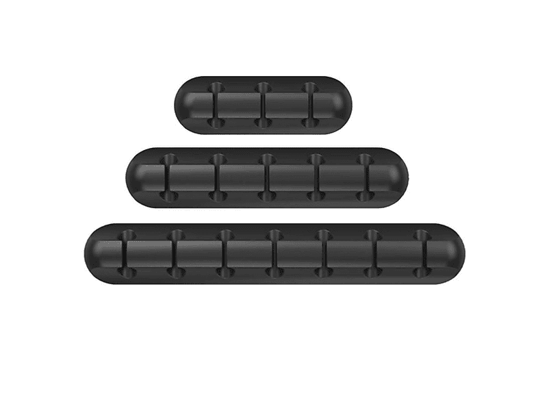 Klebe-Kabelhalter Selbstklebend – Schwarze Kabelbinder Für Ordnung Am Schreibtisch