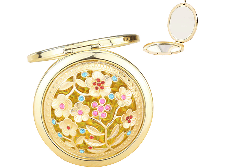 TOPINCN Make Up Spiegel Antik - Doppelseitiger Kosmetikspiegel In Retro Design