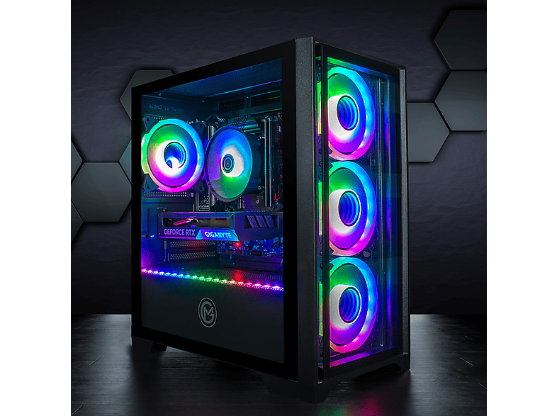 GAMEMACHINES Trinty, RGB Kühler, AMD Ryzen 7 5700X, Gaming PC mit AMD Ryzen™ 7 5700X Prozessor, 32 GB RAM, 1000 GB SSD GeForce RTX™ 5060 Ti, Windows 11 Pro