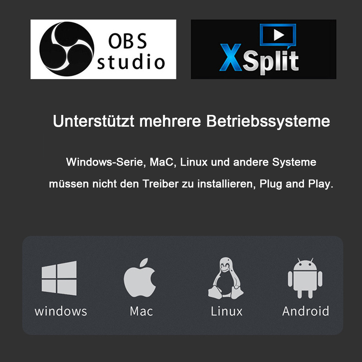 Blaue Handyhülle mit Telefon, vor dunklem Hintergrund.