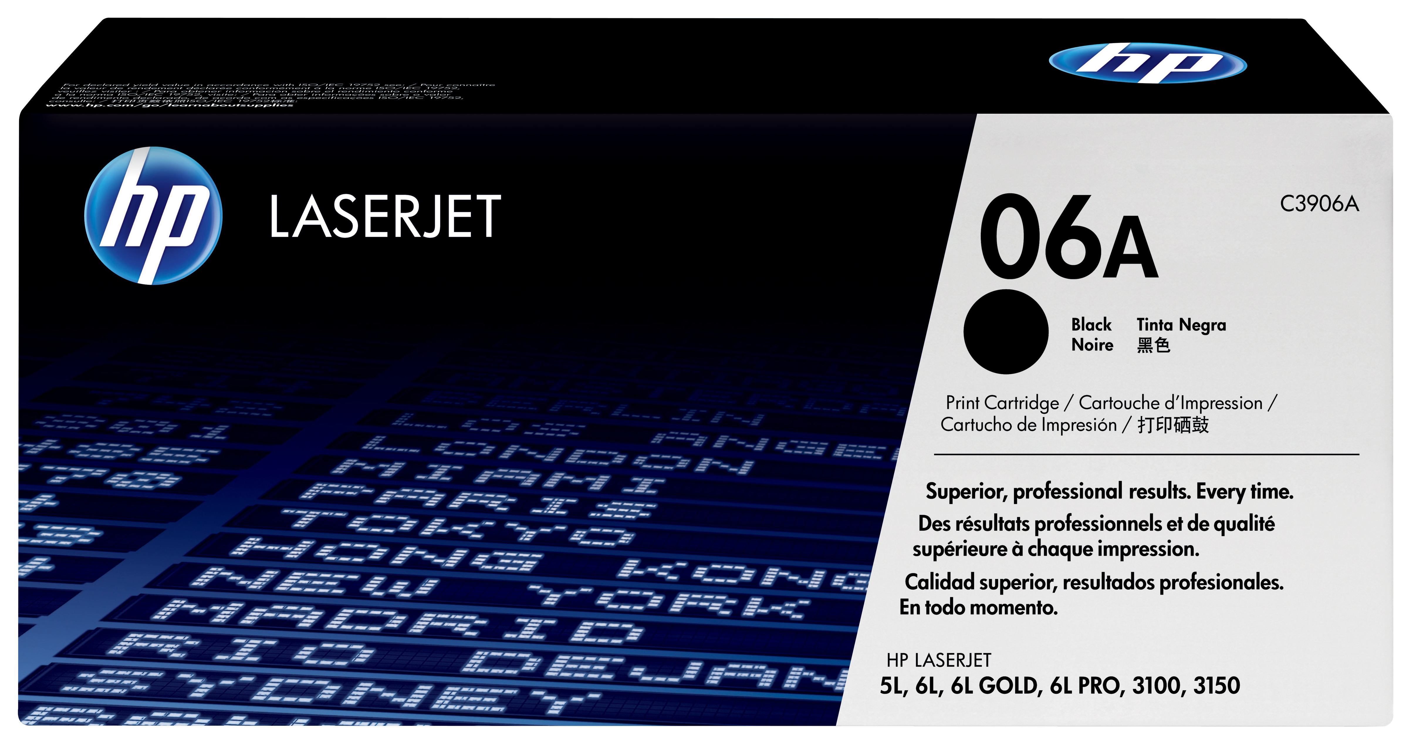 HP 06A-C3906A Toner Lazer baskı Siyah