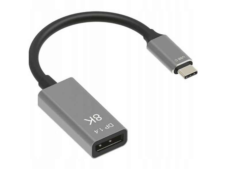 ZENWIRE ZC-4 Kabel Adapter USB-C DisplayPort 1.4 Adapter Kabel, Silber ...