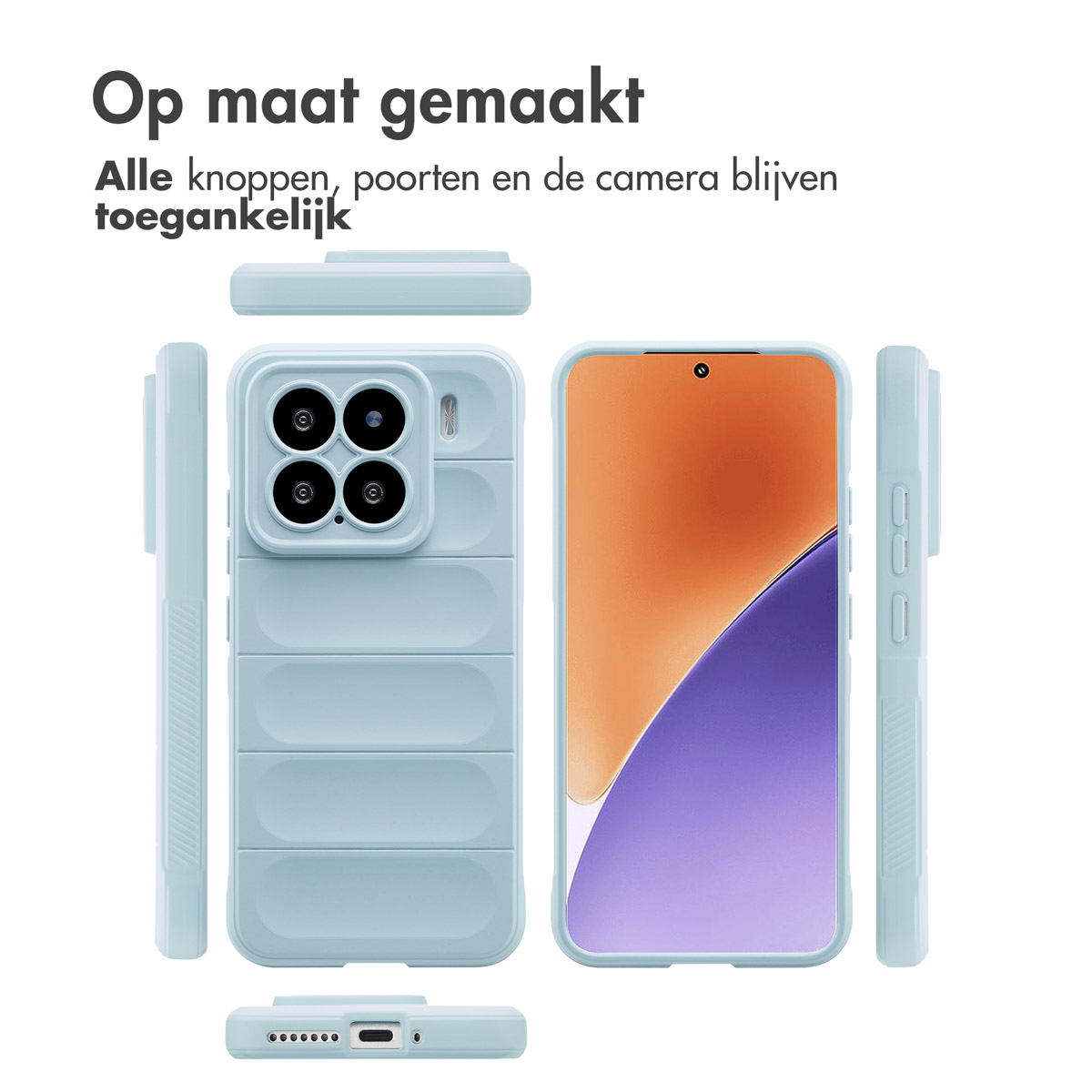 IMOSHION Coque arrière compatible avec Xiaomi 15 Étui de Téléphone voor Xiaomi Xiaomi 15 Bleu clair