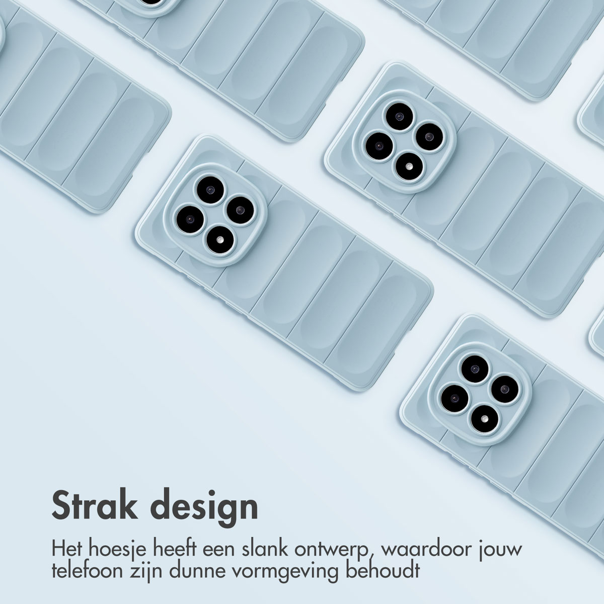 Custodie per telefono di colore azzurro, con un design elegante, più custodie visualizzate.