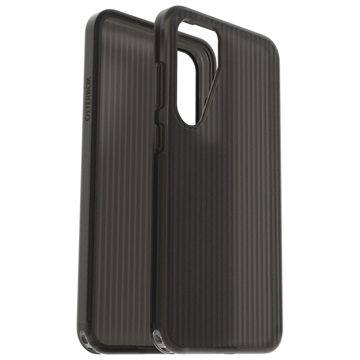Coque noire, vue intérieure et extérieure.
