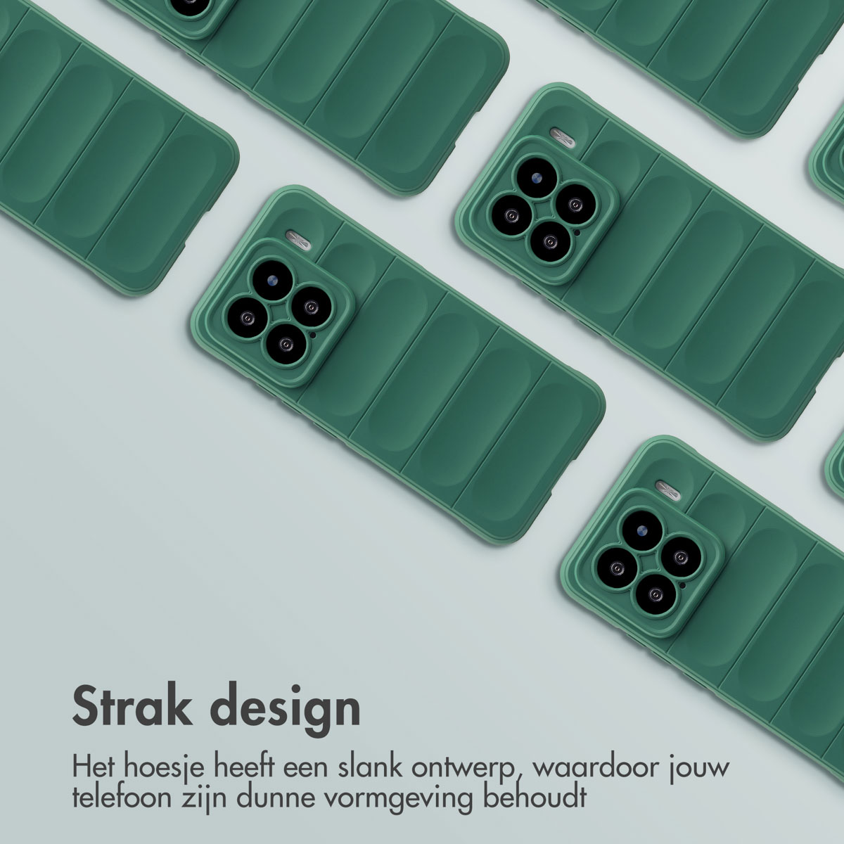 IMOSHION Coque arrière compatible avec Xiaomi 15 Étui de Téléphone voor Xiaomi Xiaomi 15 Vert foncé