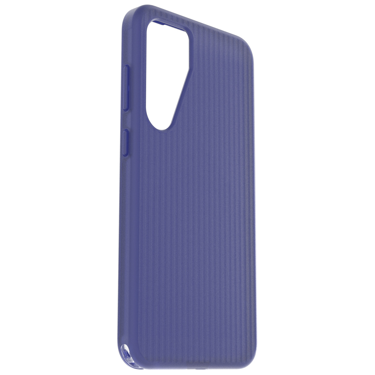 Coque de téléphone violette avec une surface texturée.