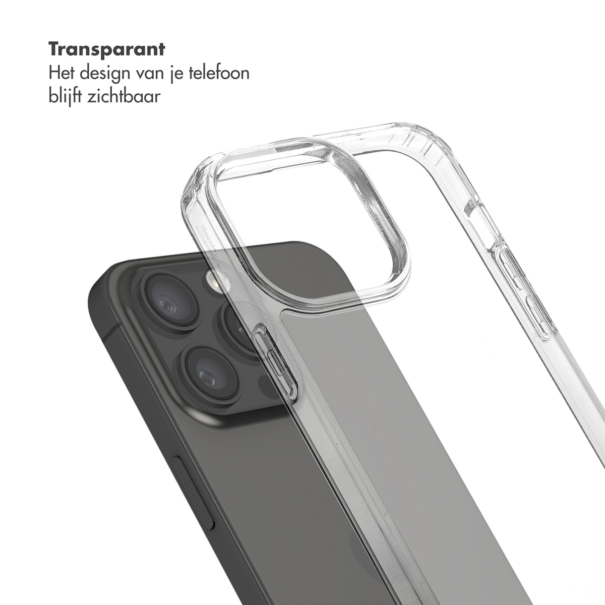 SELENCIA Cordino COVER per Apple iPhone 15 Pro Max, Trasparente