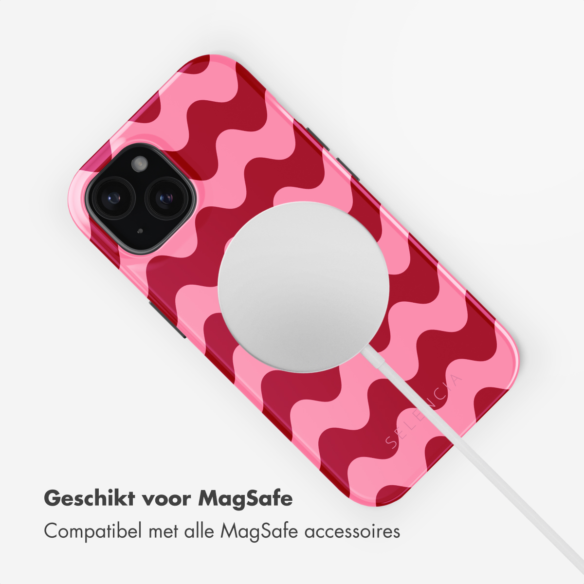 SELENCIA Vivid Back Cover with MagSafe - Suitable for Apple iPhone 15 - Phone case for Apple iPhone 15 Multicolor