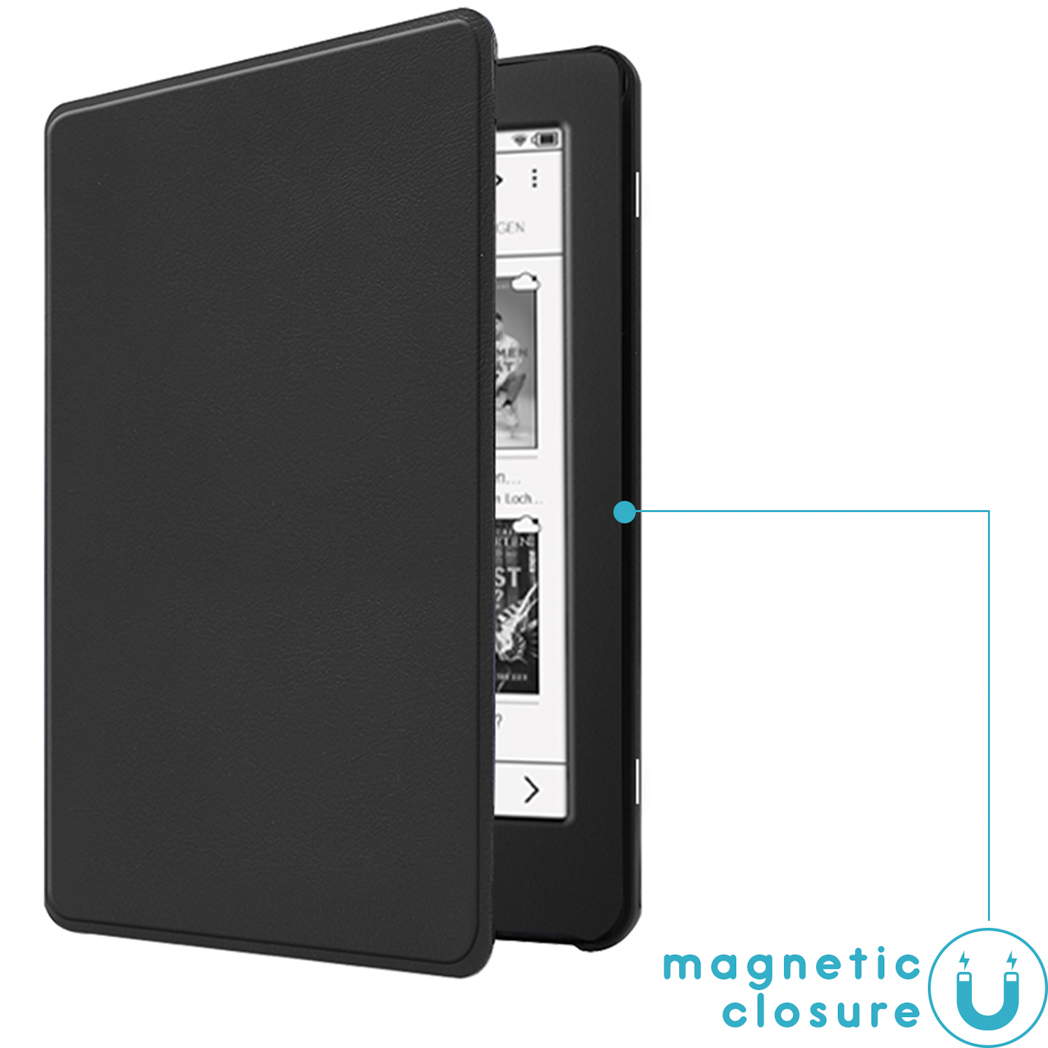 IMOSHION Slim Hard Case Sleepcover Bookcase zonder stand geschikt voor Tolino Page 2 Cover 6 inch Zwart
