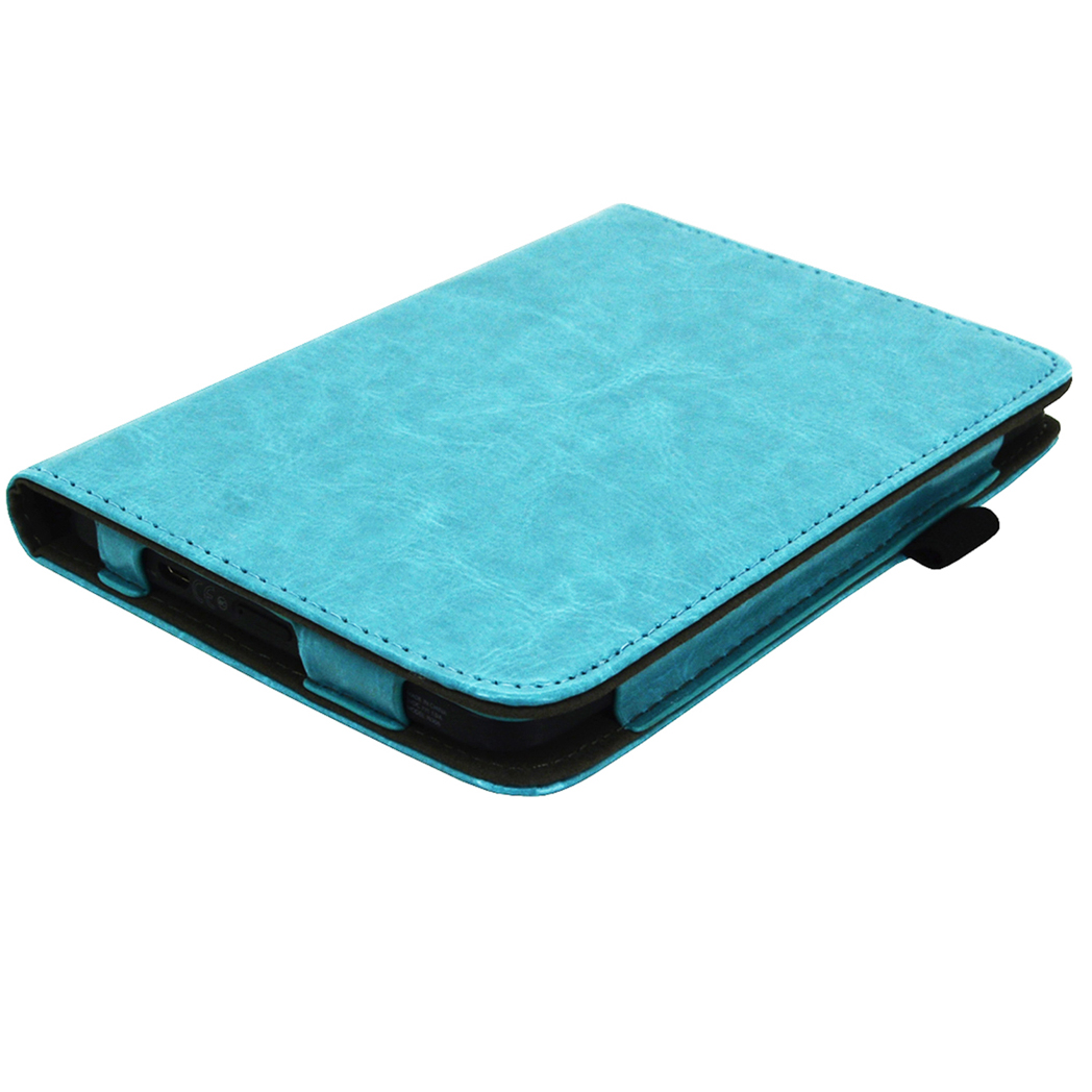 IMOSHION Vegan Leather Bookcase geschikt voor Tolino Page 2 Cover 6 inch Lichtblauw