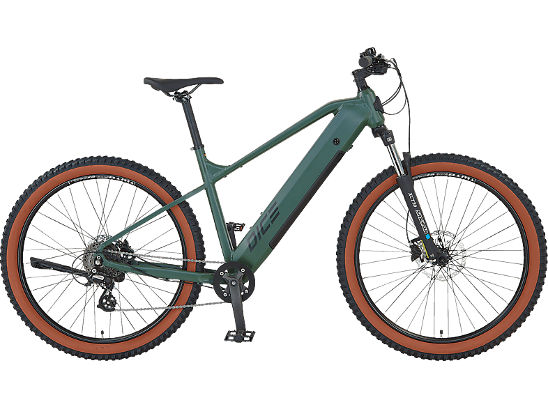PROPHETE DICE 1.0 Mountainbike (Laufradgröße: 27,5 Zoll, Rahmenhöhe: 27,5 cm, Erwachsene-Rad, 360 Wh, Bronzegrün matt)