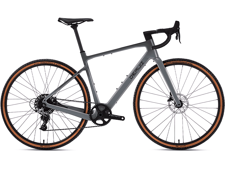 DERUIZ Santa Maria leichtes Carbon Smart E-Bike Citybike (Laufradgröße: 28 Zoll, Rahmenhöhe: 50 cm, Herren-Rad,  252Wh, Skyscraper Grey)