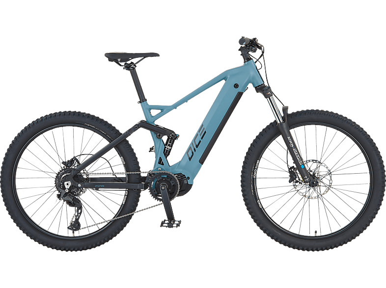 PROPHETE DICE 4.0 Mountainbike (Laufradgröße: 27,5 Zoll, Rahmenhöhe: 44 cm, Erwachsene-Rad, 480 Wh, Grau)