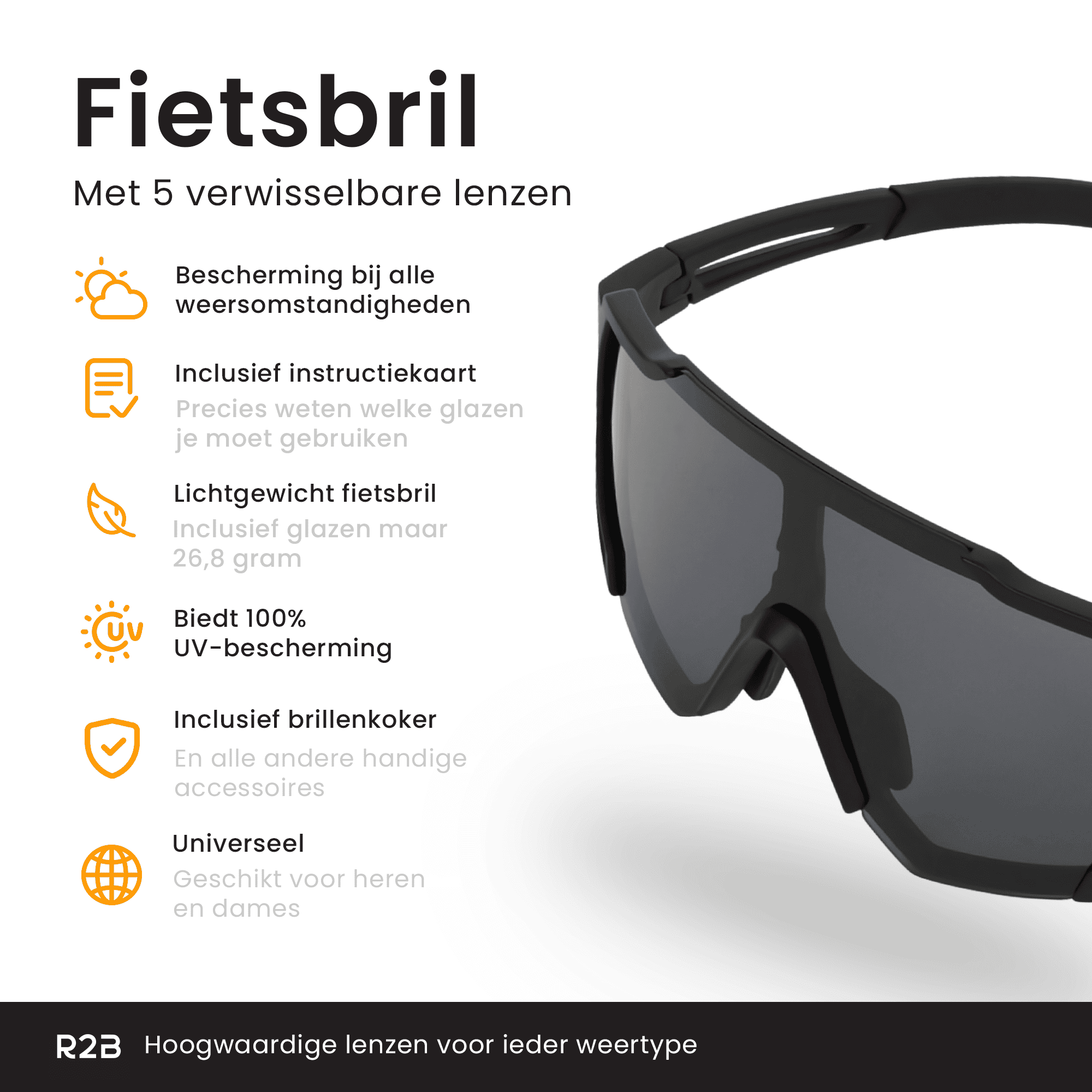 R2B Fahrradbrille Radsportbrille Winddicht Fahrradbrillen, Schwarz |  MediaMarkt