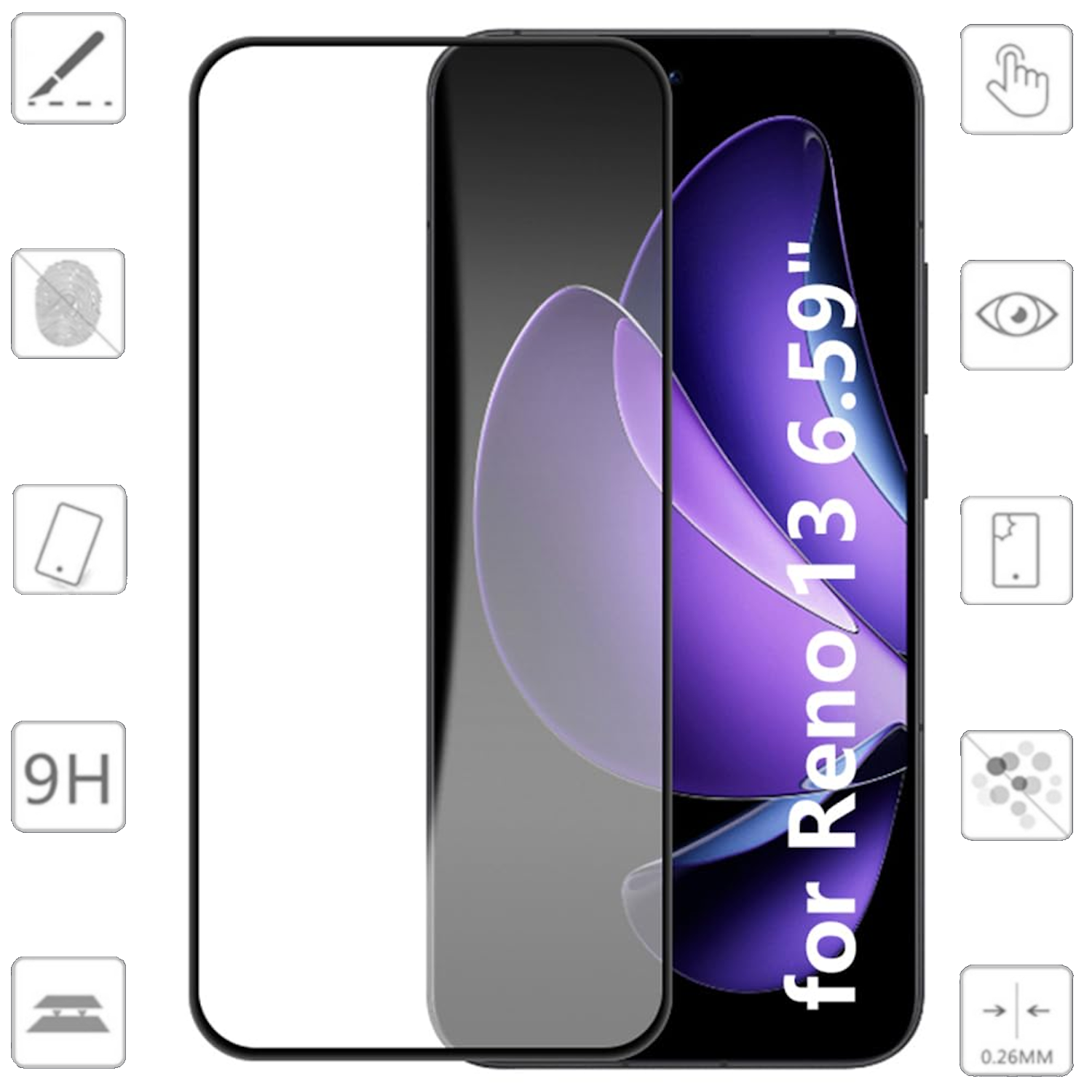 3X Anti-Peeping Privacy Pellicola Vetro Temperato per Oppo Reno5 5G, MoEvn HD Anti-Spy Vetro Temperato 9H Hard AntiGraffio Anti-Impronta Pellicola Protettiva Protezione Schermo, Nero