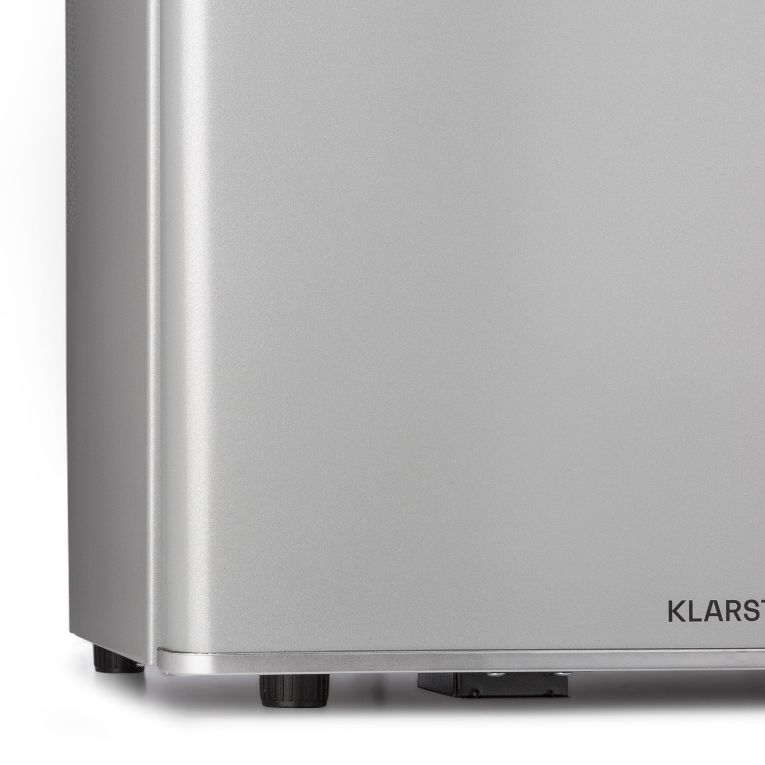 Silbernes Gerät Nahaufnahme, KlARST-Logo.