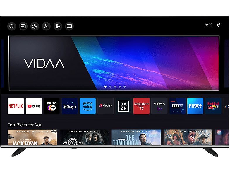 JVC LT-43VD3555 LED TV (Flat, 43 Zoll / 108 cm, UHD 4K, SMART TV)