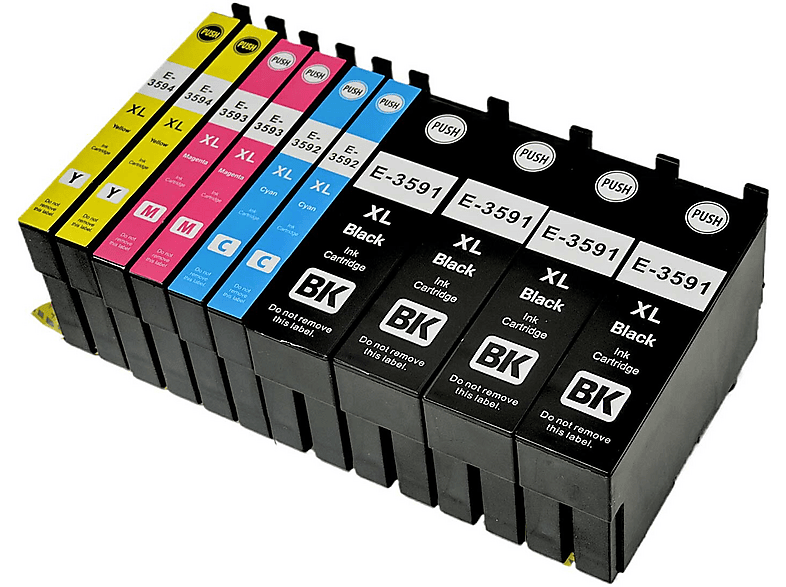D&C 5x Multipack Druckerpatronen Kompatibel Für HP 364 XL – 2x Schwarz, 1x Cyan, 1x Magenta, 1x Gelb