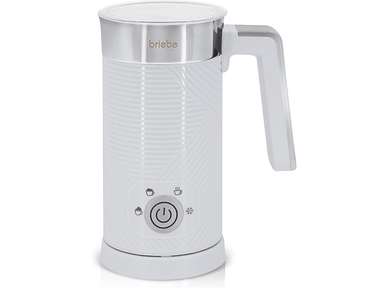 BRIEBE MF1172WHT Milchaufschäumer, Weiß, 300 ml